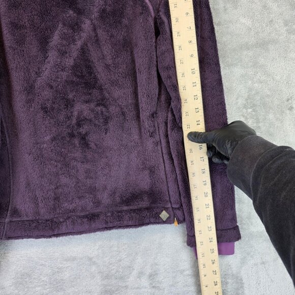Mountain Hardwear Sweater Womens Small Purple Fuzzy Fleece Pullover Jacket - Picture 4 of 9